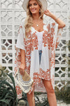 Floral Side Slit Cover Up